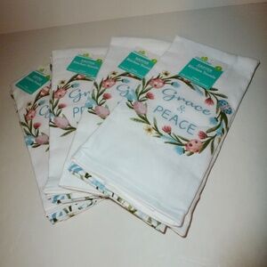 Lot of Eight (8) GRACE & PEACE Spring / Easter 25" x 15" Kitchen Hand Towels NWT